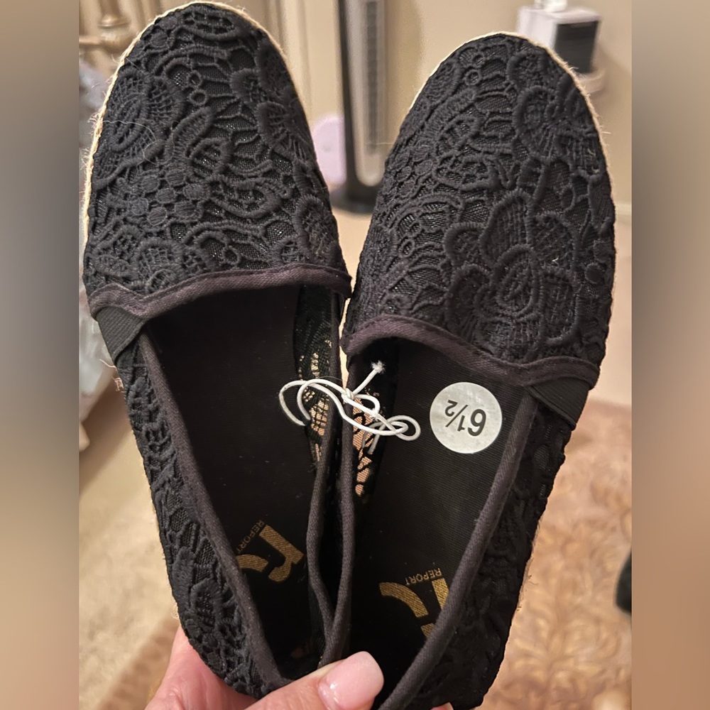 Brand new black espadrilles